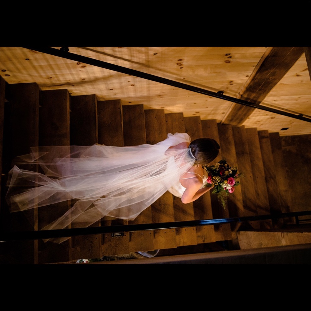 Edward Berger for Mon Cherie ivory bridal veil